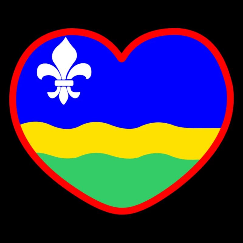 Le cœur du drapeau du Flefoland Flevoland