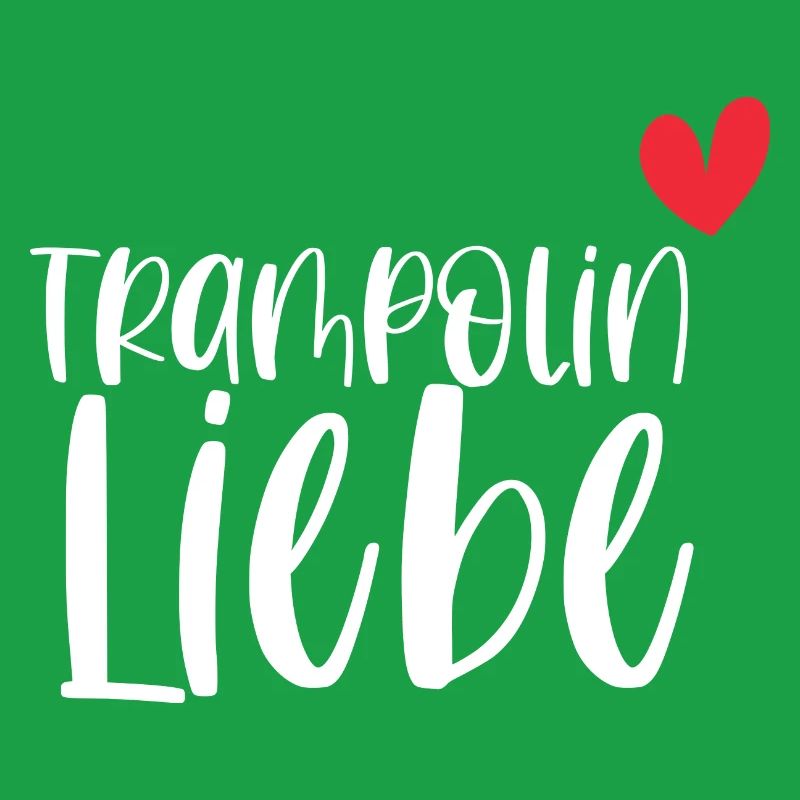 Trampolin Liebe Springen Hobby Geschenk