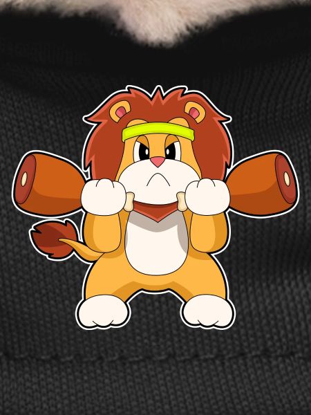 Lion Bodybuilder Dumbbells Bodybuilding