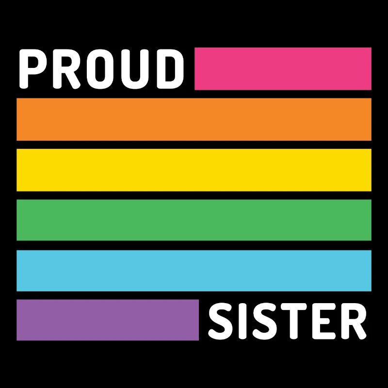 Pride Month LGBT - Stolze Schwester