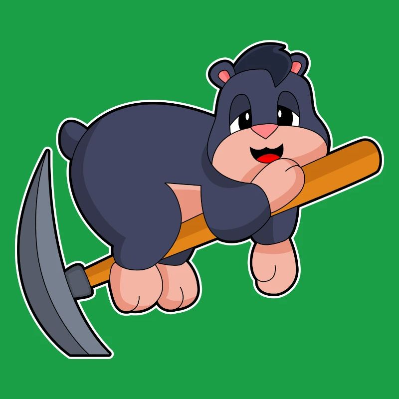 Mole Miner Pickaxe Mining