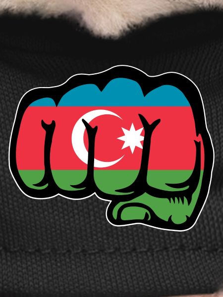 Azerbaijan Flag Fist Hand
