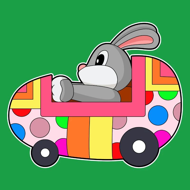 Bunny Easter Car