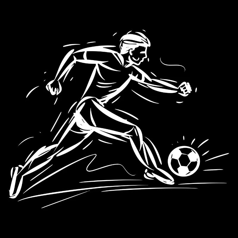 Soccer Player Graphic