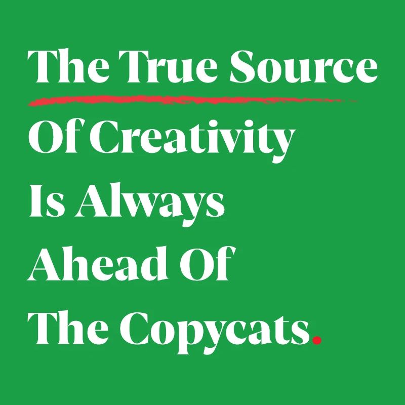 La vraie source de créativité est toujours devant [W]