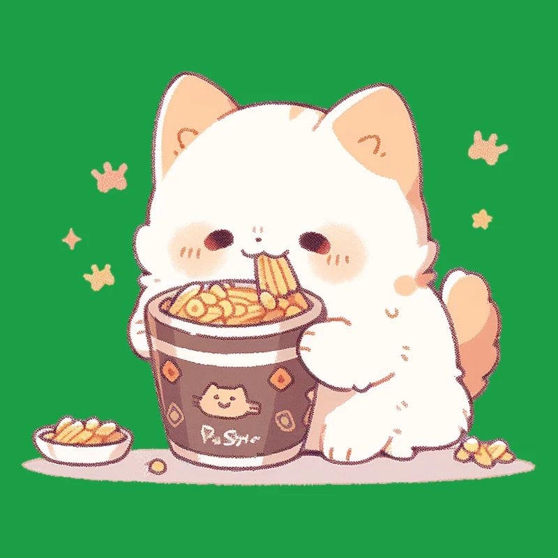 Chats spaghetti - Le chat s’amuse avec le passé