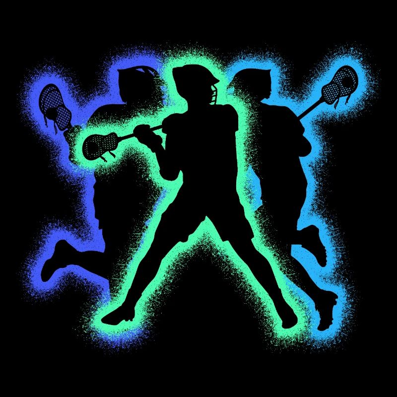 Silhouettes de joueurs de crosse Hommes Garçon de crosse