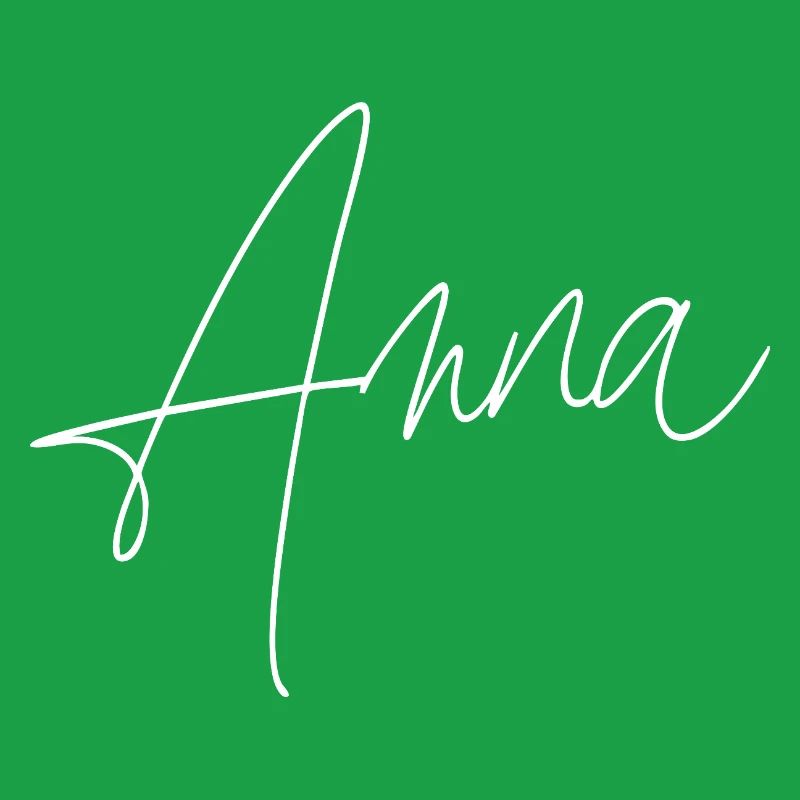 Anna / Handwriting Personalized Design (White)