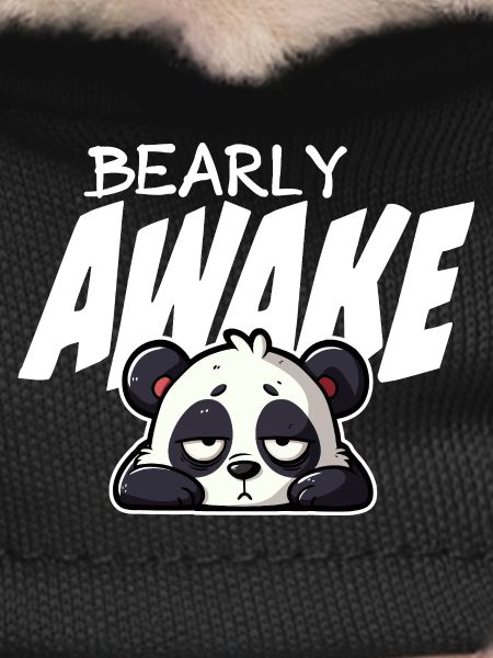 Sleeping Panda Barely Awake