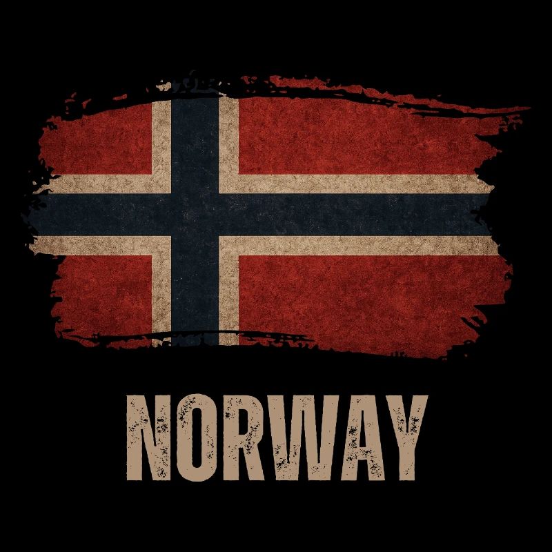 Drapeau de la Norvège, Drapeau vintage de la Norvège