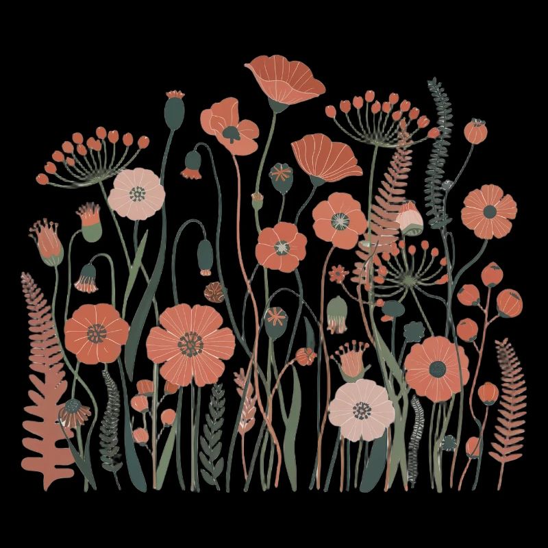 Boho Wildblumen – Blühende Harmonie