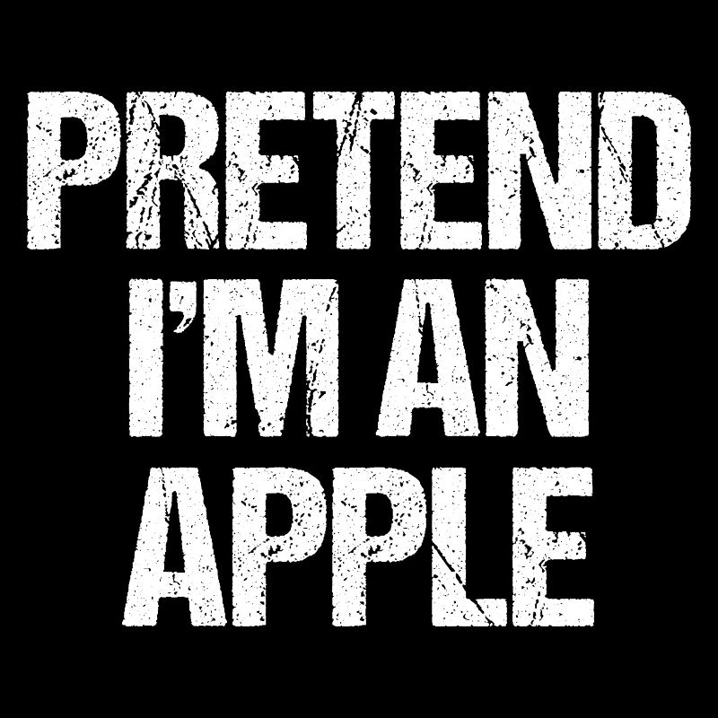 Tu so, als wäre ich ein Apple Funny Lazy Halloween Kostüm
