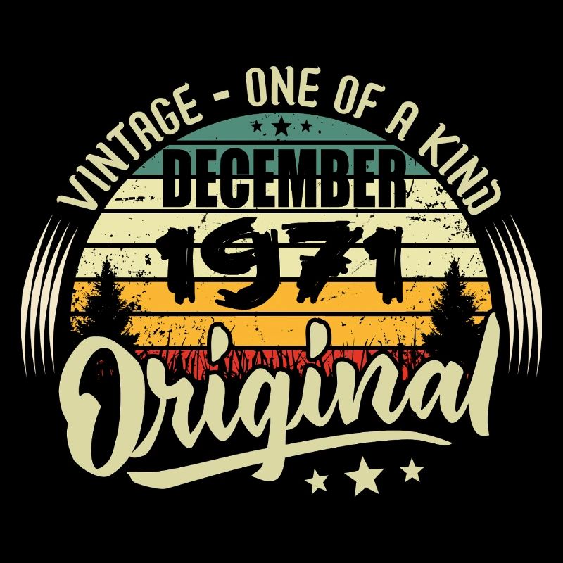 December 1971 - Vintage Authentic December 1971