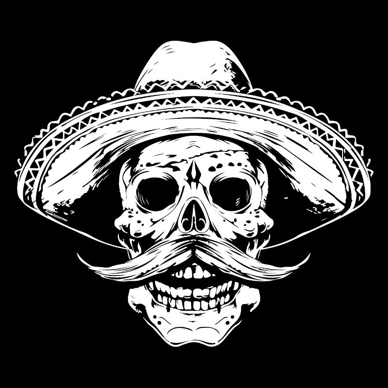 Crâne avec sombrero