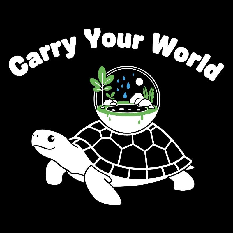 Glass Dome Turtle World in Shell