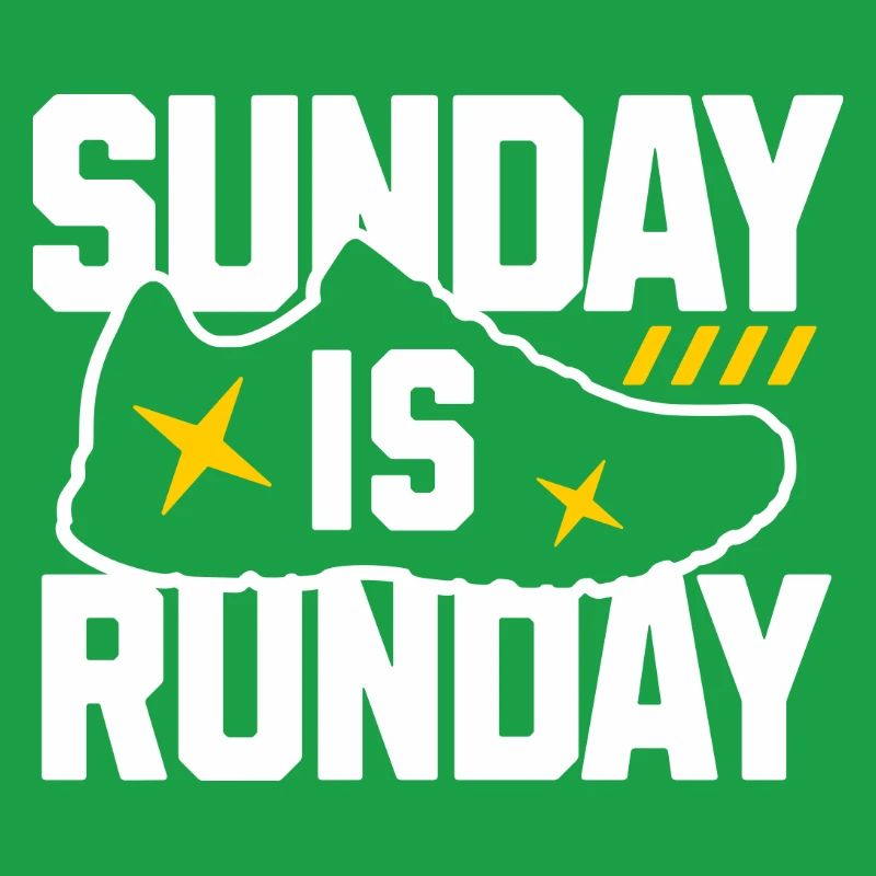 Graphique de baskets Sunday Run Day