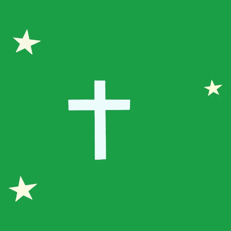 Croix céleste avec étoiles