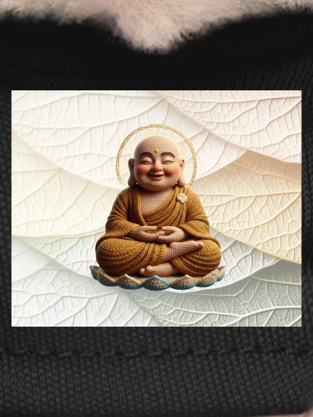 Buddha on leaf pattern