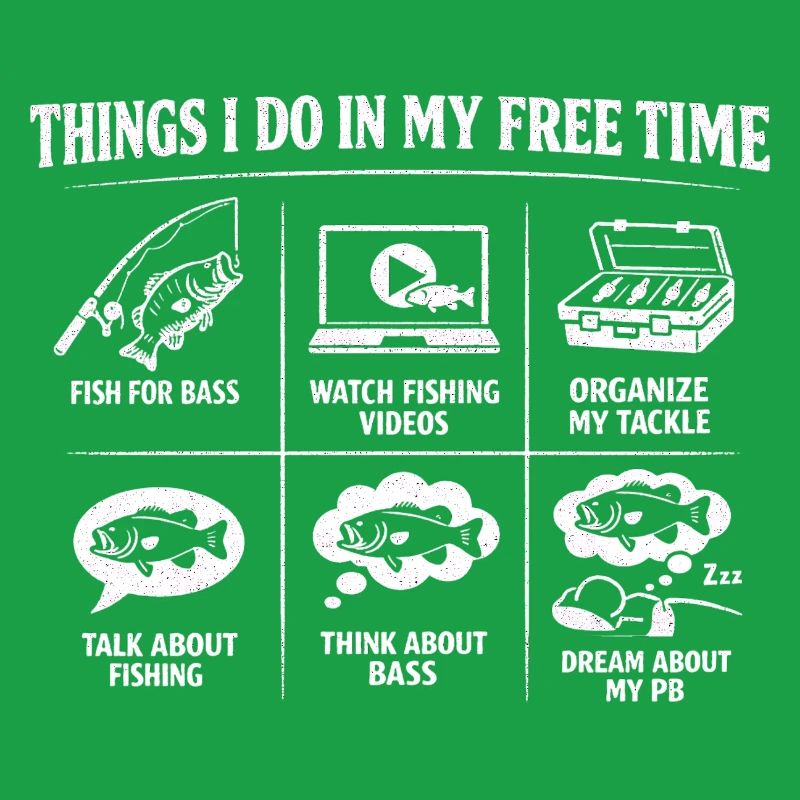 Activités que je fais pendant mon temps libre : pêche au bar