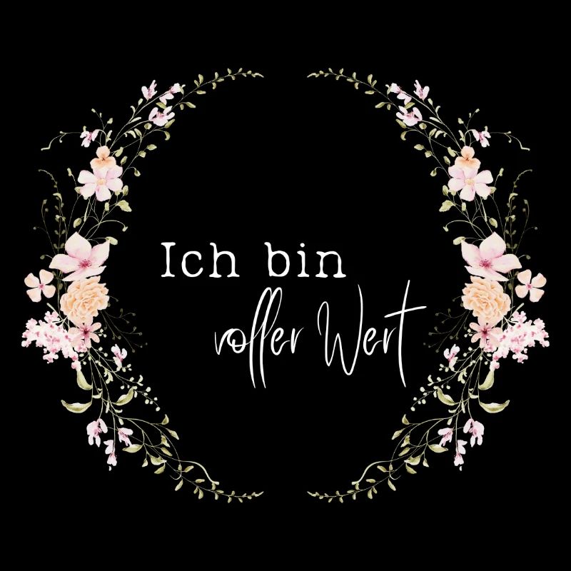 Ich bin voller Wert - Blumenkranz - Zur Geburt