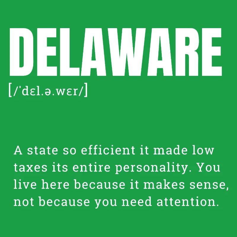 Delaware Neon Typografie