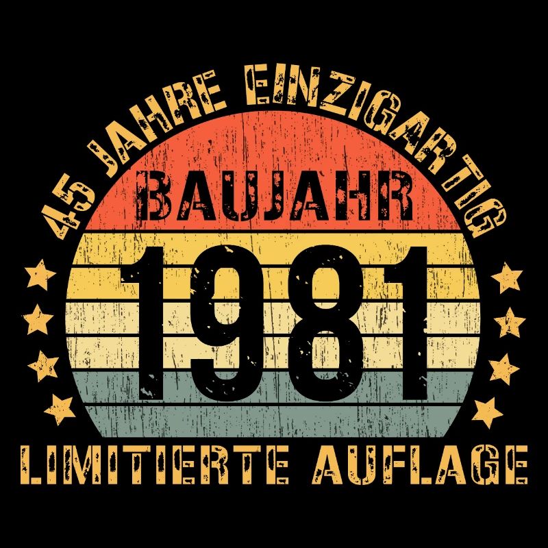 1981 Anniversaire 45 Décorations 45 45 Anniversaire