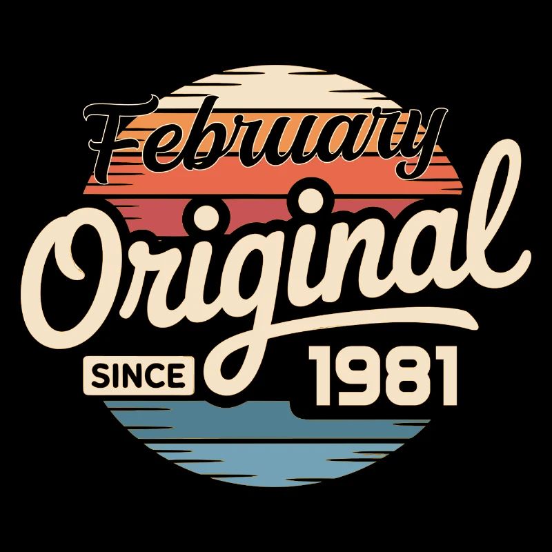 Février 1981 Anniversaire cadeau Février 1981
