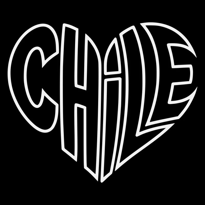 Chile Herz Typo