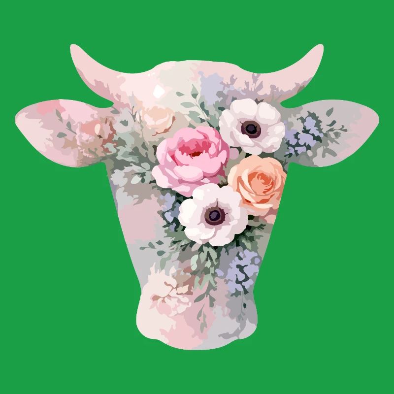 Fleurs en forme de vache