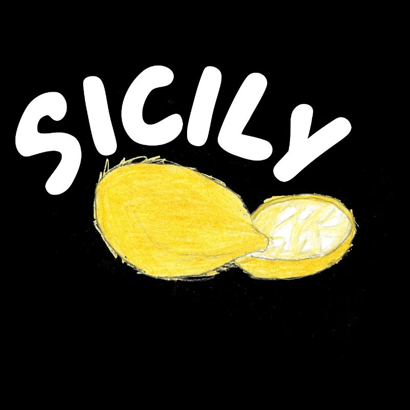 Illustration des citrons de Sicile - Sicile