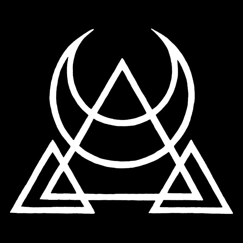 Symbole blanc des pyramides égyptiennes