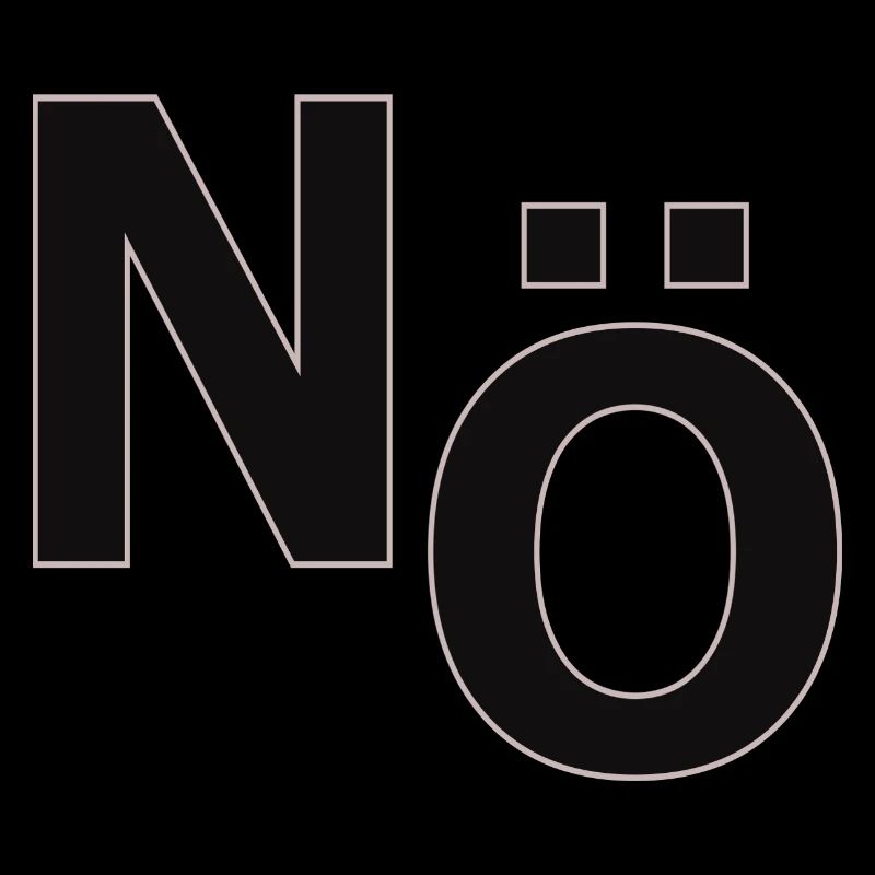 No – Minimal Typography Statement