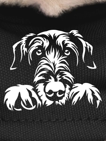 Irish Wolfhound Head "Black Edition"