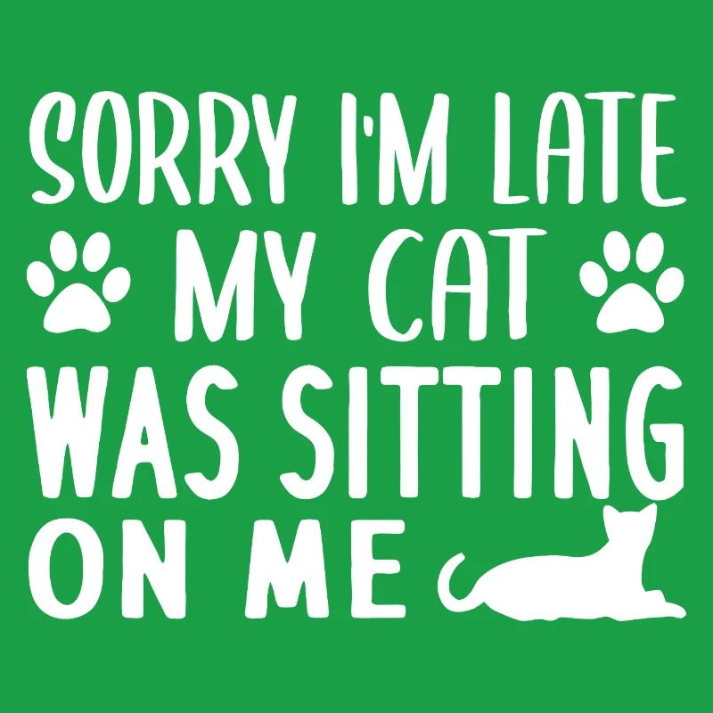 Late Cat Sitter Humor Tee
