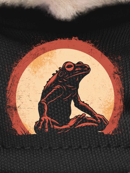 Namaste Yoga Frog Meditation Retro