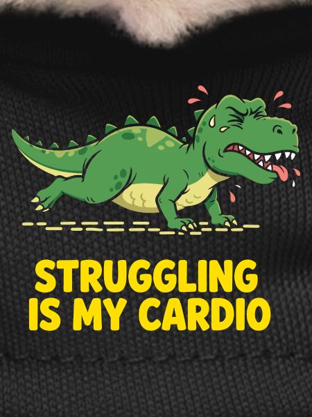 Dinosaur hates cardio training