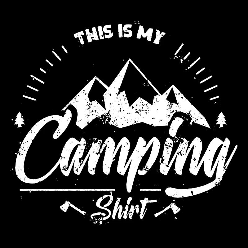 C'est ma chemise de camping - vintage - camping