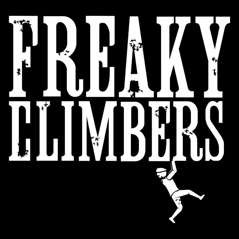 freaky climbers Klettern lustige Sprüche Symbol