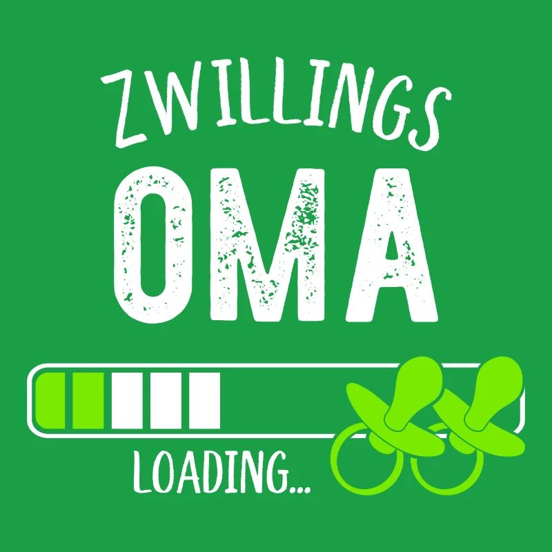 Zwillingsoma Loading Oma Großmutter Zwillinge