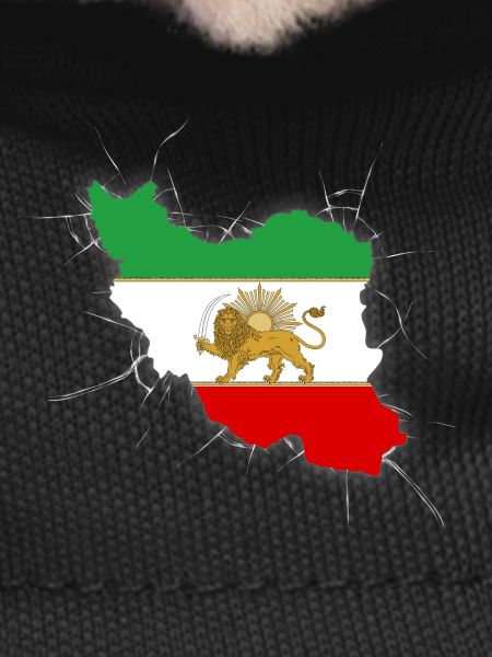 Iran Flag Lion and Sun - شیر خورشید