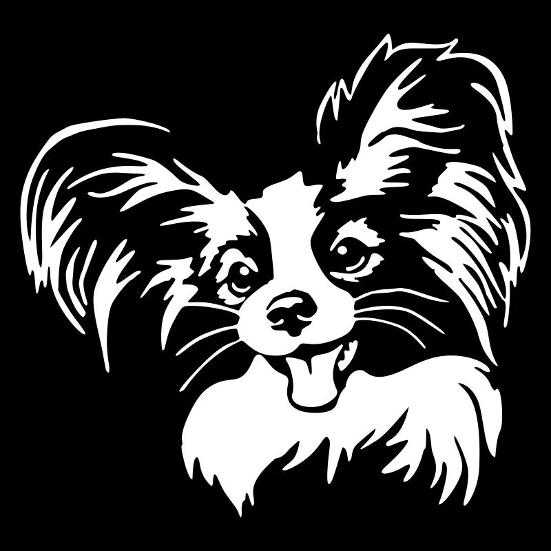 Papillon Kopf "Black Edition"