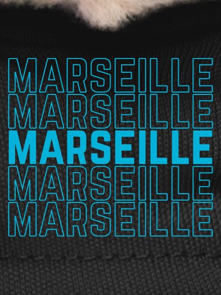 Marseille Outlined Repeat Neon Blue