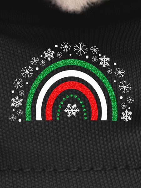 Christmas rainbow glitter to customize