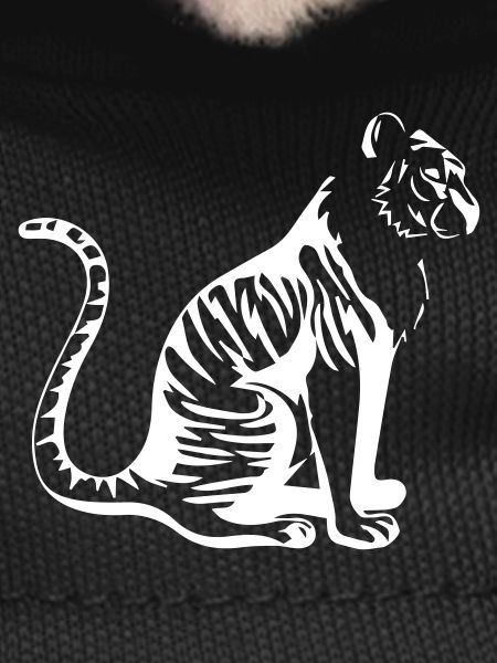 Elegant Tiger Silhouette Design