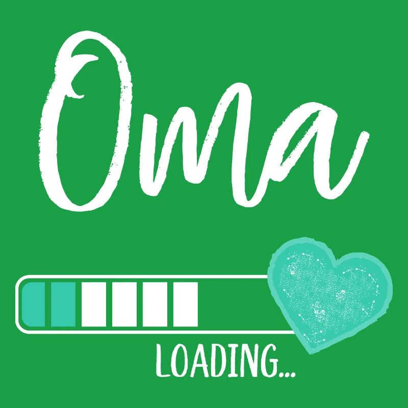 Oma Loading Herz Enkel Junge Werdende Großmutter
