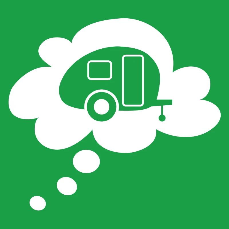 Caravan Cloud Speech Bubble Camping Caravan Fan