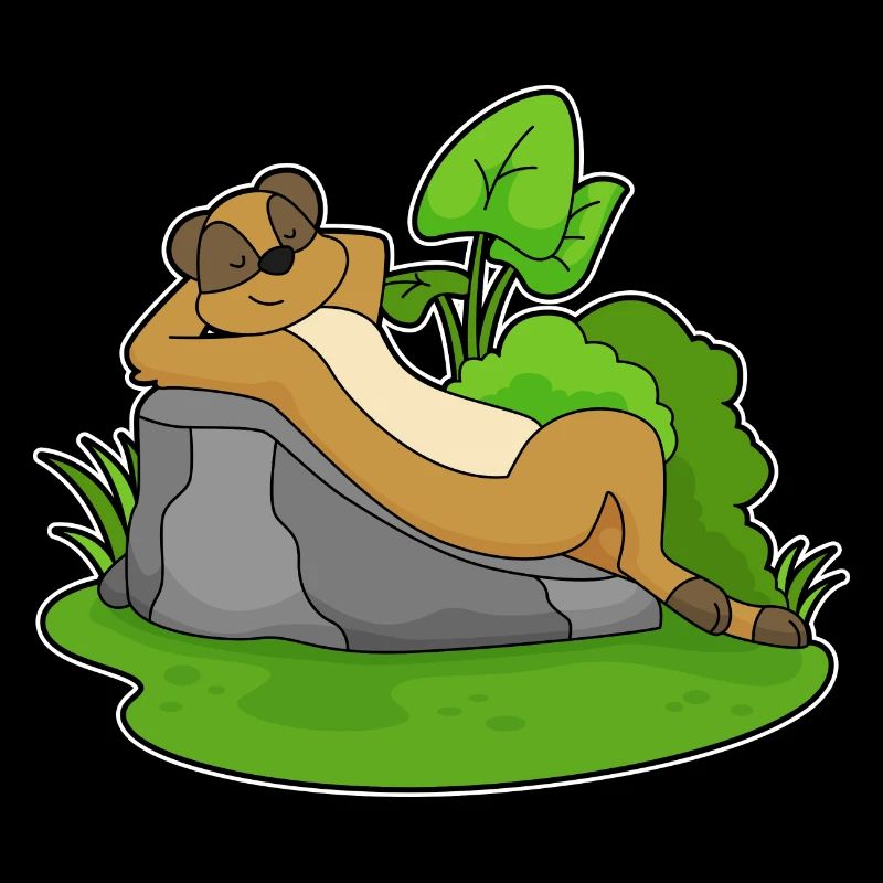 Erdmännchen Chillen Felsen