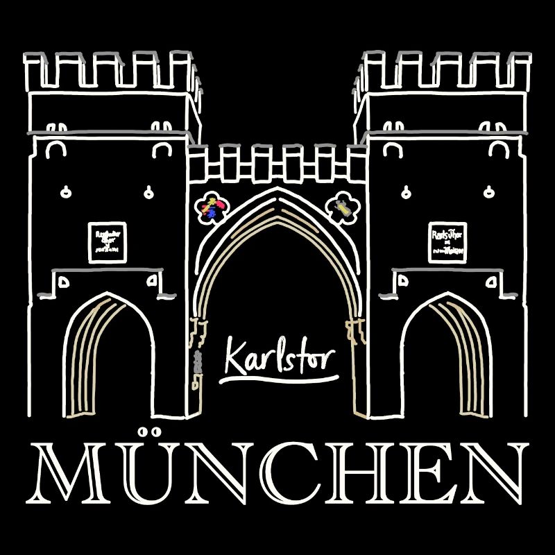 Munich, Karlstor am Stachus
