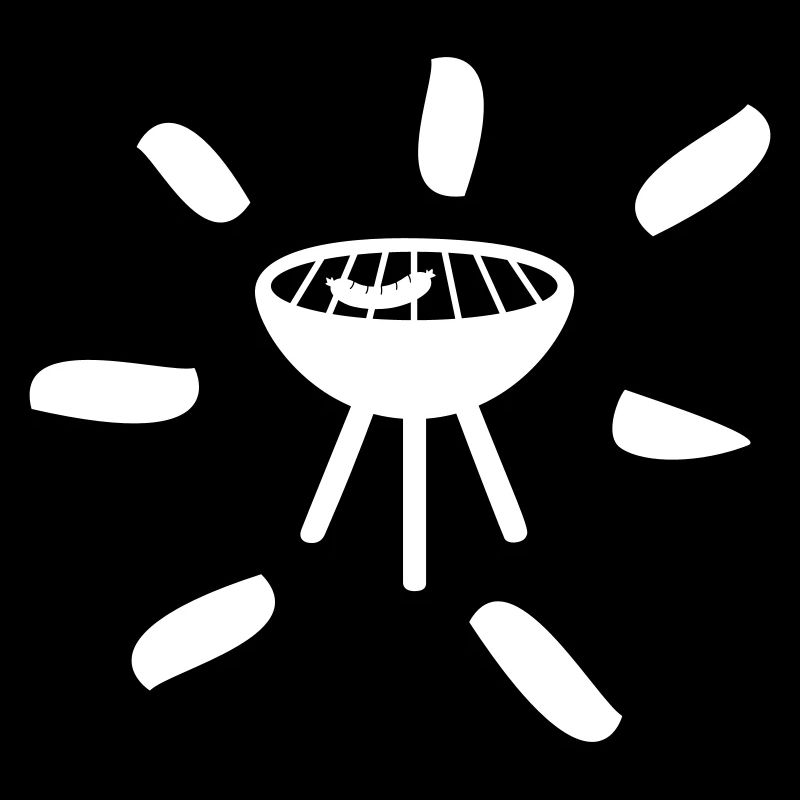 Grill Strahlen grillen chillen Camping Comic Fan