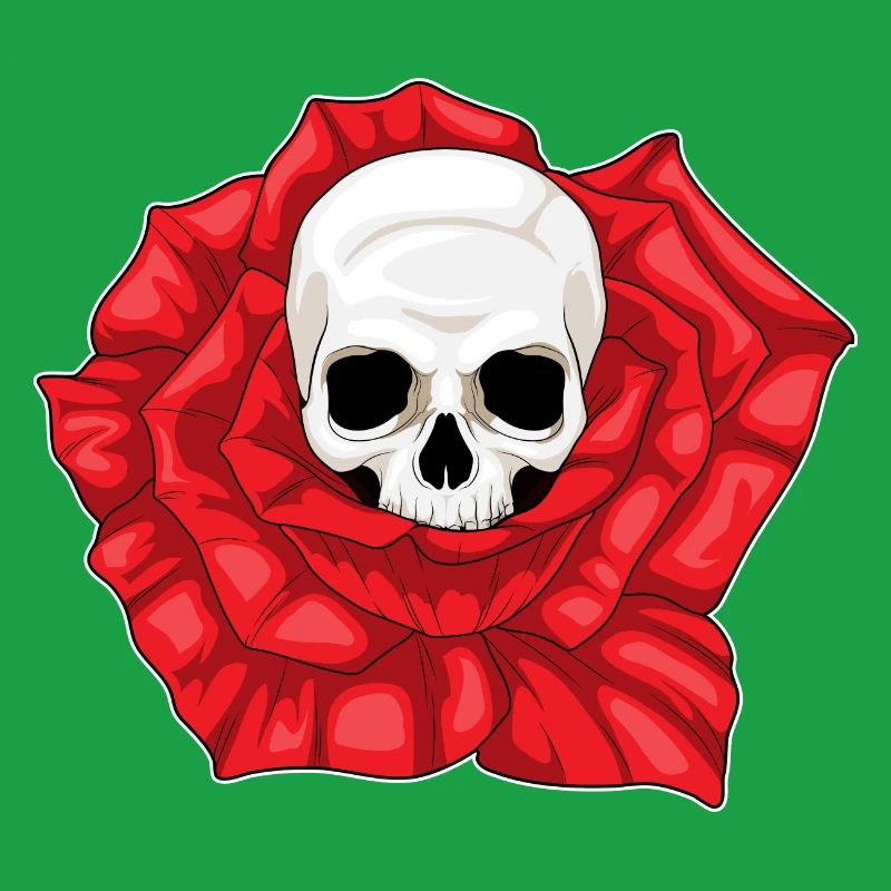 Fleurs de Rose Crâne